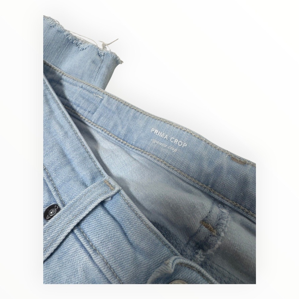 AG Adriano Goldschmied Prima Crop Jeans 29R Light Wash Skinny Raw Hem South Gate - Picture 4 of 7
